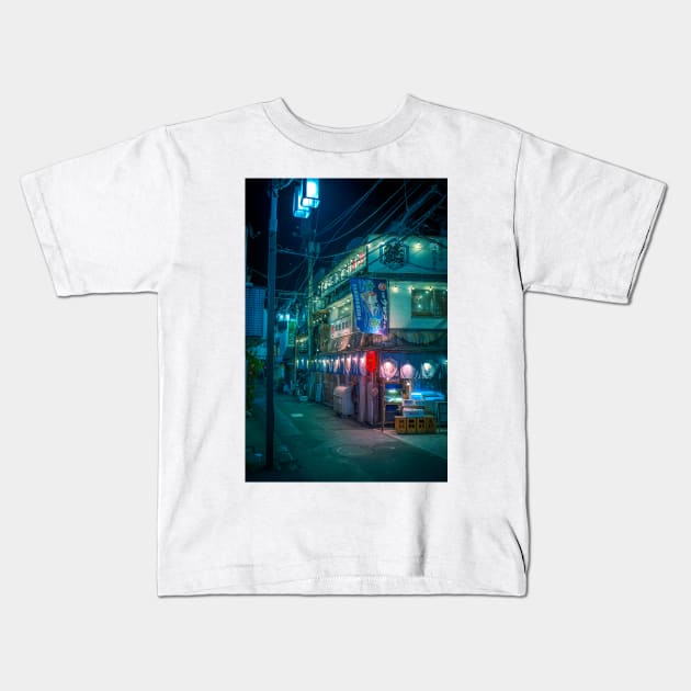 Corner Izakaya in Koenji, Tokyo Kids T-Shirt by TokyoLuv